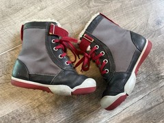 Plae Noel WP Alpine Boys Black Red Size 11 Waterproof Outdoor Snow Hiking Boots