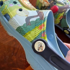 Crocs Bluey Bingo Kids Classic Clogs Blue Green J2 Jibbitz Charms Shoes