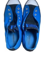 Converse All Star Low Top – Blue And Black Size 5.5 Child’s Slip On Shoe No Lace