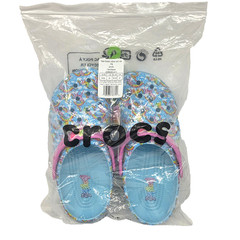 LISA FRANK UNICORN RAINBOW ARTIC BLUE CROCS NEW IN BAG W TAG SIZE: J6 = W 8.5