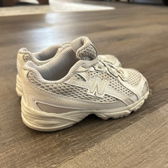 New Balance 740 Unisex Kids White/Gray Mesh Lace-Up Sneakers US 9 Good
