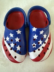 Crocs Classic American Flag Clog Children Size 11