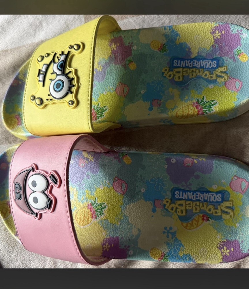 SpongeBob SquarePants Patrick Star Unisex Kids Multicolor Slide Sandals US 9
