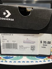 Converse Youth Chuck Taylor All Star Canvas Low Top Sneaker 3J256 Optical White