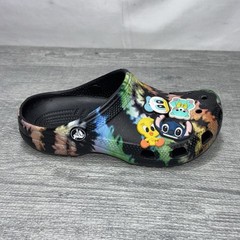 Croc Tie Dye Sandals Size J 1 ( Donald Duck/Tweey Bird/Stitch/ Bear (NO STRAP)