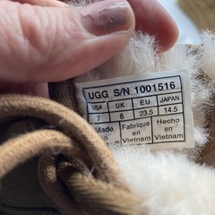 UGG Kids Neumel II Lined Tan Suede Boots 1017320T Sz 7 Boys/Girls