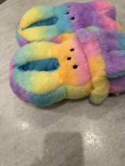 Peeps Slippers and Headband Set, Rainbow Size 13/1