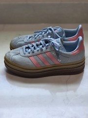 WORN adidas Gazelle Bold Clear Sky Semi Pink Spark (Kids) JI3384 Size 6Y NO BOX