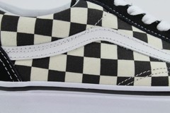VANS OLD SKOOL PRIMARY CHECKERBOARD BLACK/OFF WHITE CHECK KIDS BOYS YOUTH SIZES