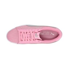 PUMA Smash V2 Glitz Glam Glitter Lace Up Youth Girls Pink Sneakers Casual Shoes