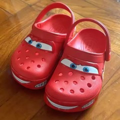 NEW Kid’s LIGHT-UP Lightning McQueen NWT Kid Shoe Clog Disney M Sizes