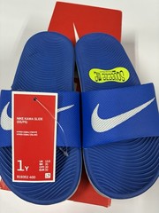 NEW Nike Kids Kawa Slide (GS/PS) Hyper Cobalt White Size 1y – Ships Free!