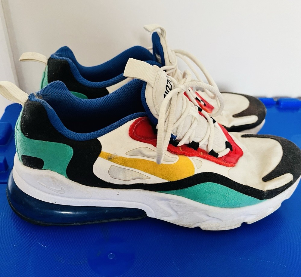 Nike Air Max 270 React GS „Bauhaus“ Multi-Color BQ0103-001 Youth Size 7Y