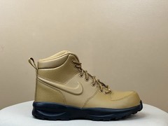 Nike Manoa Leather Wheat Brown Beige Black Boots BQ5372-700 (GS) 4.5