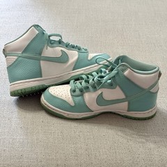 Nike Dunk High Island Mint Green 921797-300 Royal Sea Foam Teal GS Size 7Y