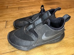 Nike Flex Runner AT4665-003 Black Toddler Sneakers size 9C