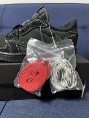Jordan 1 Low OG SP (PS) Black Phantom Suede Sneaker 1.5Y DO5442-001 Kids