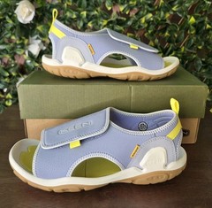 Keen Knotch River Open Toe Sandals Size 5 Youth Heather Blue Yellow 1026158 NIB