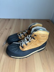 Big Kid’s Timberland Euro Hiker Shell Toe Boot Wheat Nubuck Youth Size 7