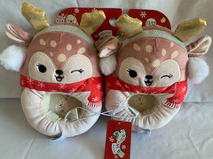 NEW Original Squishmallows Reindeer Character Plush Slippers – Size 11/12