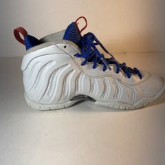 Nike Little Posite One DJ4024-001 Sneakers White/Red/Blue, Size 4Y