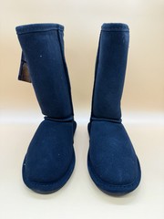 Bearpaw Emma Tall Suede Winter Boots – Black – Size US 3 Youth – 618Y