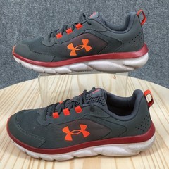 Under Armour Assert 9 Running Shoes Youth Kids 7Y Pitch Grey Chestnut Red