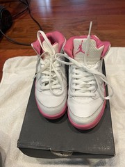 Jordan 5 Retro (PS) White Pinksicle Orange 440893-168 size 12 c