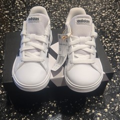 adidas Grand Court 2.0 K Unisex Kids Athletic Sneaker White/Black US 11K GW6511