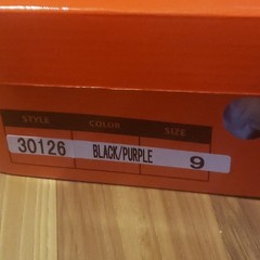 Collection’O Black Purple Canvas High Top Sneakers Kids Size 9 , 9c , 9k New