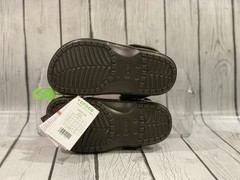 Crocs Rees’s Classic Clog K Sandals Orange/ Brown J3 US unisex kids,