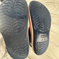 Crocs Crocband Navy Blue Baseball Jibbitz Kids Clogs Size J3 11016