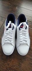 Puma junior size 5c regular, puma smash v2 L Jr. White-peacoat-red.