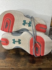 Under Armour Steph Curry 3ZERO Basketball Sz 6 Youth 3022117-101 Gray Teal