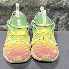 PUMA RIFT Gradient Mesh Slip-On Sneaker Pink Yellow Green US 4.5C