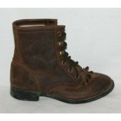 Youth Dan Post Boots Size 13 DPC 2121 Brown Roper Western Rodeo Riding Horse CP