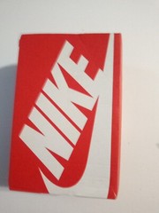 Slightly used infant nike blazer mid ’77 white with black blaze sneakers