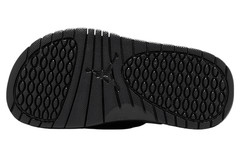 Air Jordan Hydro V Retro Black Fire Red Silver 555511-061 Size 5Y Youth Slides