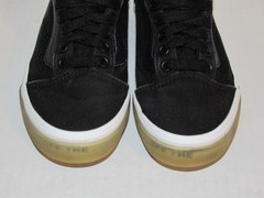 VANS Old Skool OTW Foxing Translucent Soles Black Canvas Shoes Youth Size 1.5