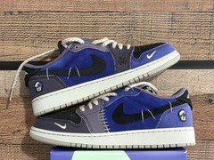 Jordan Air Jordan 1 Retro Low OG Kids Sneakers US 7Y Purple Black IH2725-500