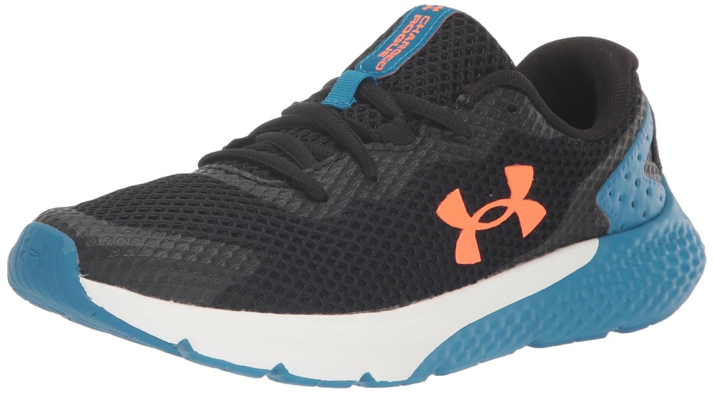 Under Armour Boy’s Charged Rogue 3 Running Shoes, Black, 4.5 Medium Youth US