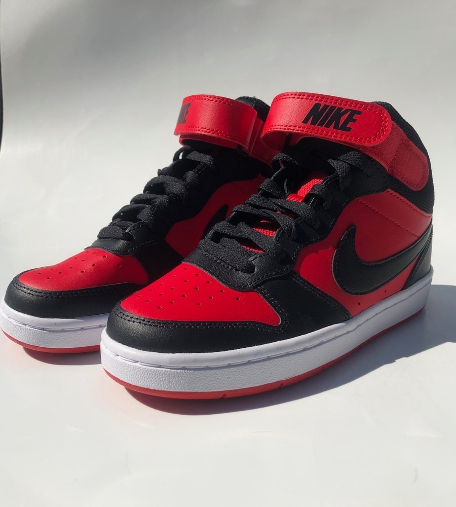 Nike Court Borough Mid 2 (GS) University Red/Black 5Y alleyoop air dunks