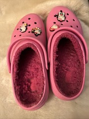 Crocs Unisex Kid’s Classic Clogs Lined Pink – US Kid’s J5 Hello Kitty Jibbitz