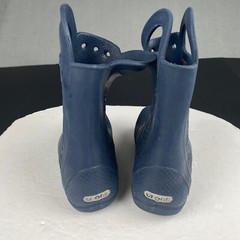 Crocs Kids j2 Handle It Rain Boots Navy Pull On 12803 Youth Waterproof