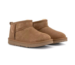 NIB Authentic UGG 1130750K Kids Classic Ultra Mini Boots Chestnut U.S 3 4 5 6