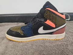 Nike Air Jordan 1 GS Mid MMD Multi-Color Grid DC4093-001 Size 3Y