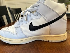 EXCELLENT NIKE DUNK HIGH topsLOGO YOUTH 5.5 sky blue