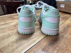Nike Dunk Low GS Mint Green/White Leather Low Top Sneaker 4.5Y FZ3534-100