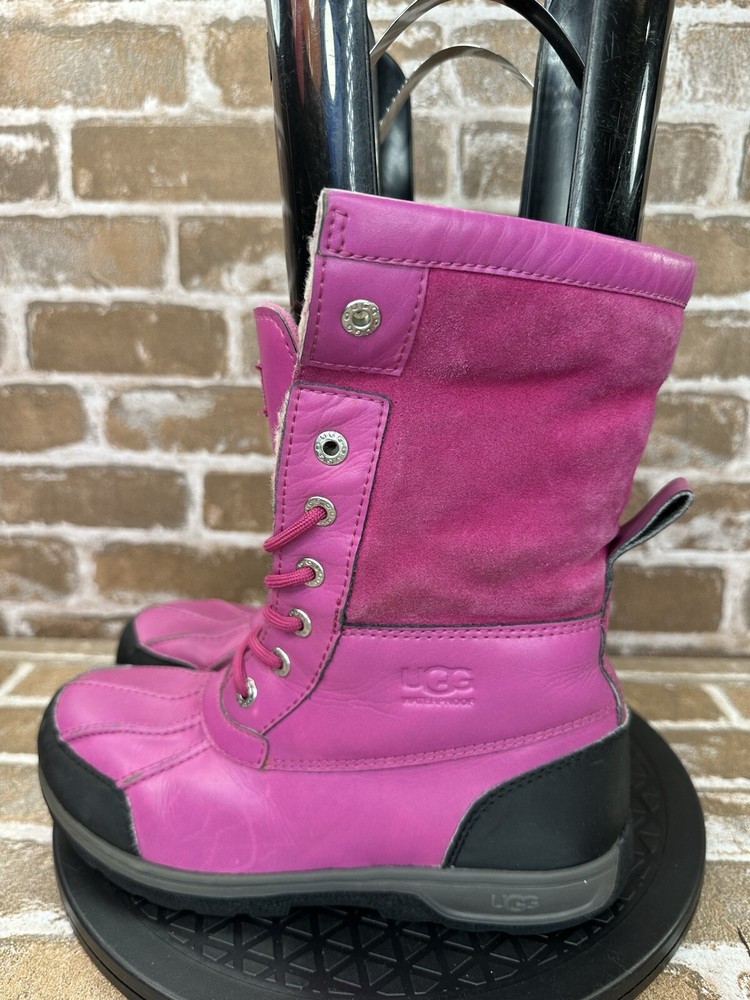 UGG Butte II Waterproof Winter Snow Boots Pink 1098890K Girls Youth Size 4