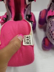 Roller Derby Roller Skates Youth Size 11-2 Pink Purple Adjustable Kids Shoes